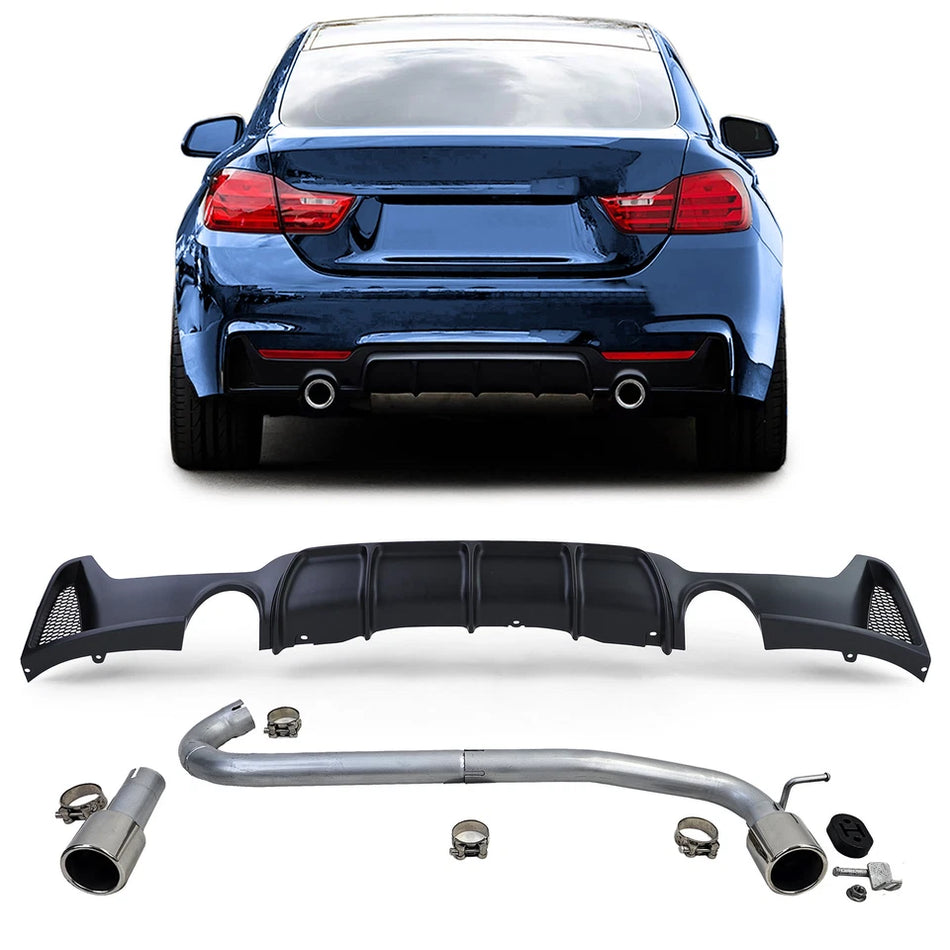 Diffusore posteriore opaco terminale scarico per BMW F32 F33 F36 425 428 430