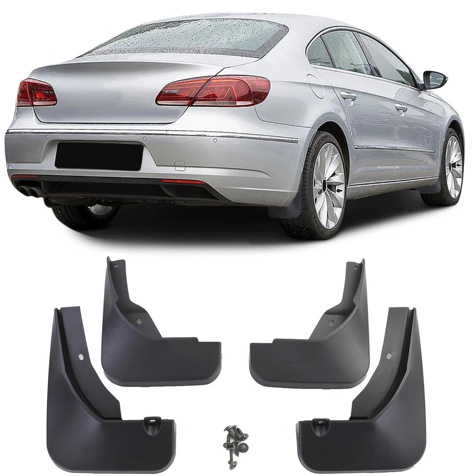 Kit paraspruzzi anteriore e posteriore nero per VW CC 358 11-16