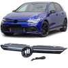 Griglia + barra cromata illuminata per Vw Golf 8 anche GTI GTD R-Line 19-24