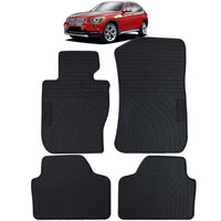Tappetini in gomma, per auto neri set premium adatti, per BMW X1 E84 09-15
