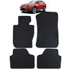 Tappetini in gomma, per auto neri set premium adatti, per BMW X1 E84 09-15