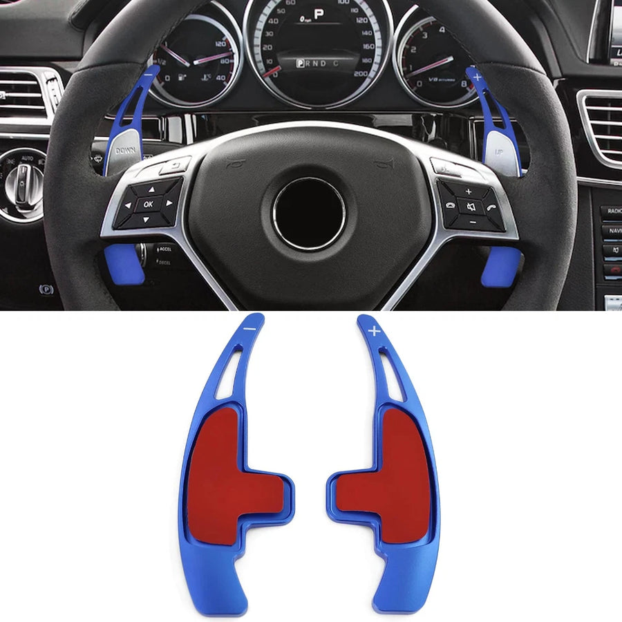 Palette Palette Cambio alluminio blu per Mercedes AMG A45 W176 C63 W204 E63 W212