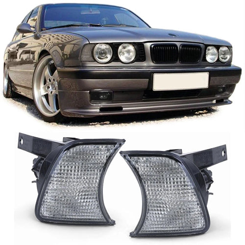 Frecce nere fumè coppia sinistra destra adatte per BMW Serie 5 E34 87-97