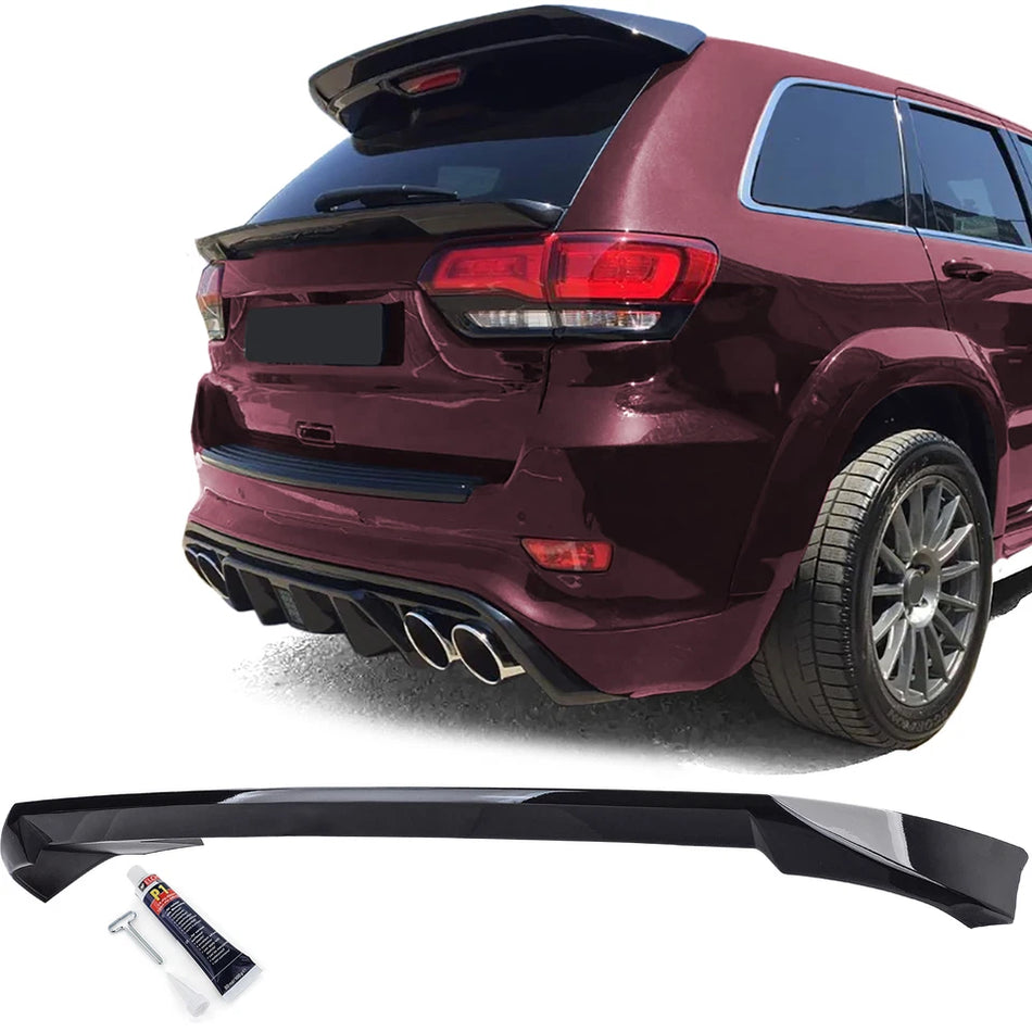 Spoiler tetto posteriore labbro nero lucido, per Jeep Grand Cherokee WK2 14-20