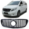 Griglia radiatore sportiva nera lucida adatta per Mercedes Vito W447 14-19