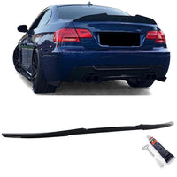 Spoiler posteriore Ducktail nero lucido per BMW Serie 3 E92 Coupè 06-13