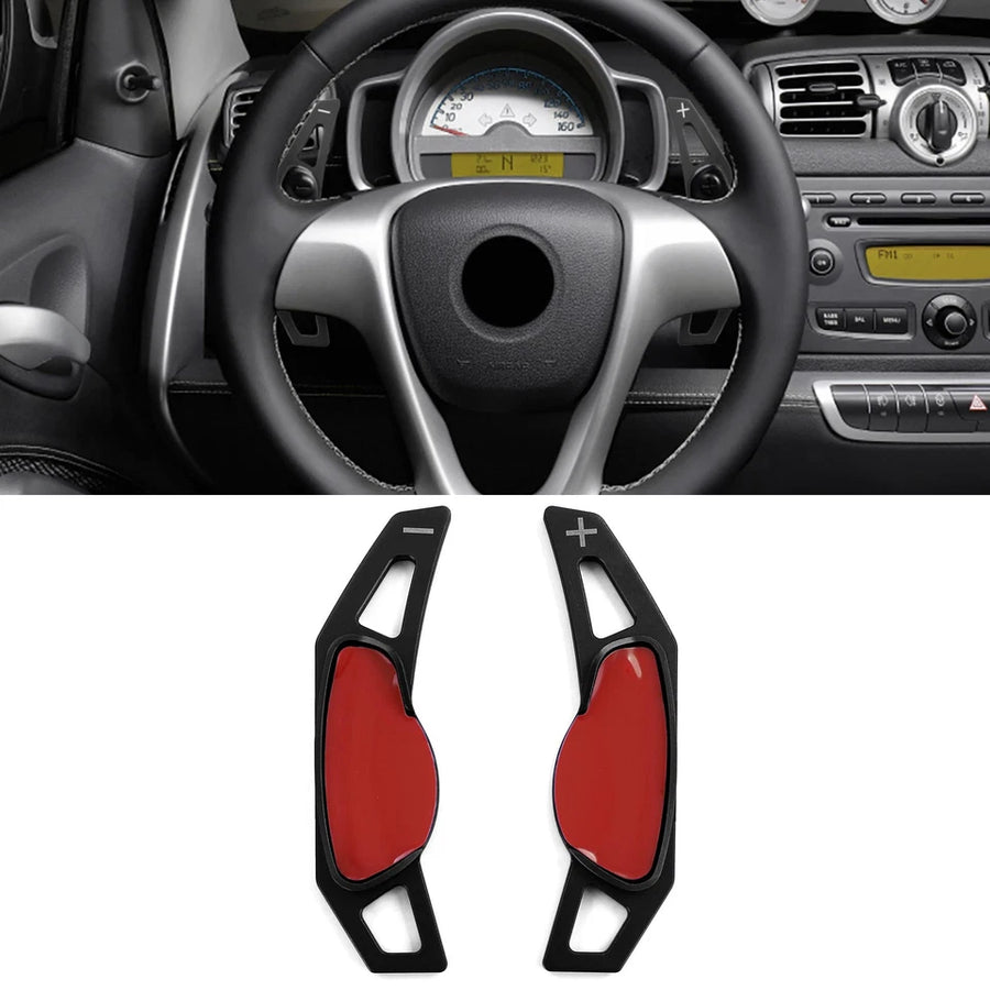 Palette leva cambio alluminio nero per Smart ForFour 453 14-18