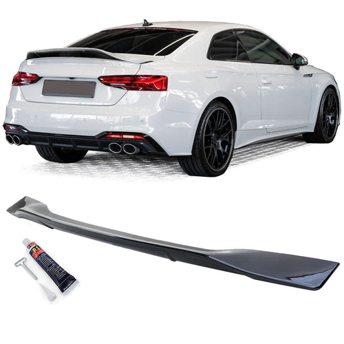 Spoiler posteriore Ducktail labbro Nero per Audi A5 F5 Coupe Sportback dal 2016