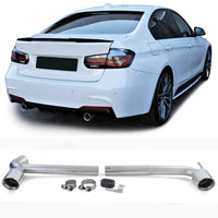 Terminale scarico conversione duplex, per BMW F30 F31 316 318 320 F32 F33 F36