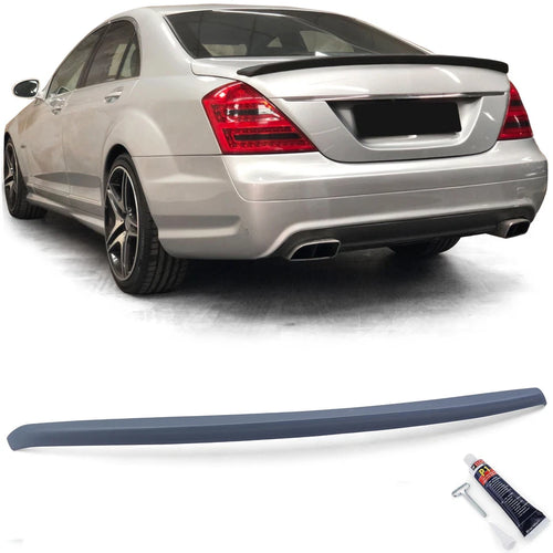 Spoiler posteriore labbro spoiler effetto + ABE per Mercedes Classe S W221 05-13
