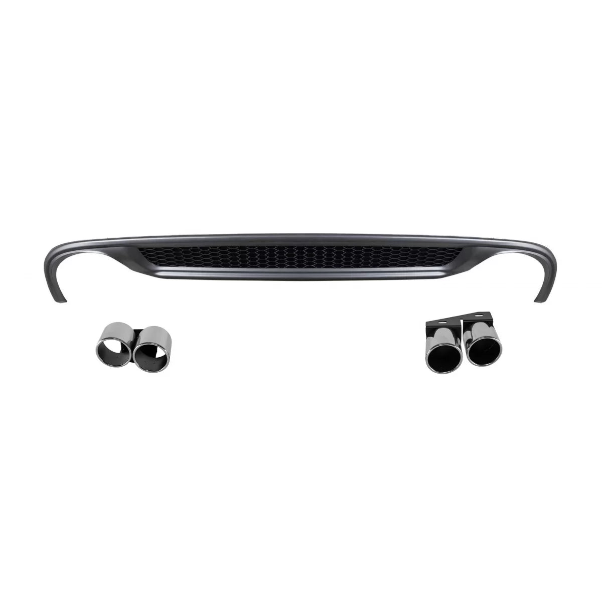 Diffusore Posteriore S-line con Terminali Cromati per Audi A4 2012-2015
