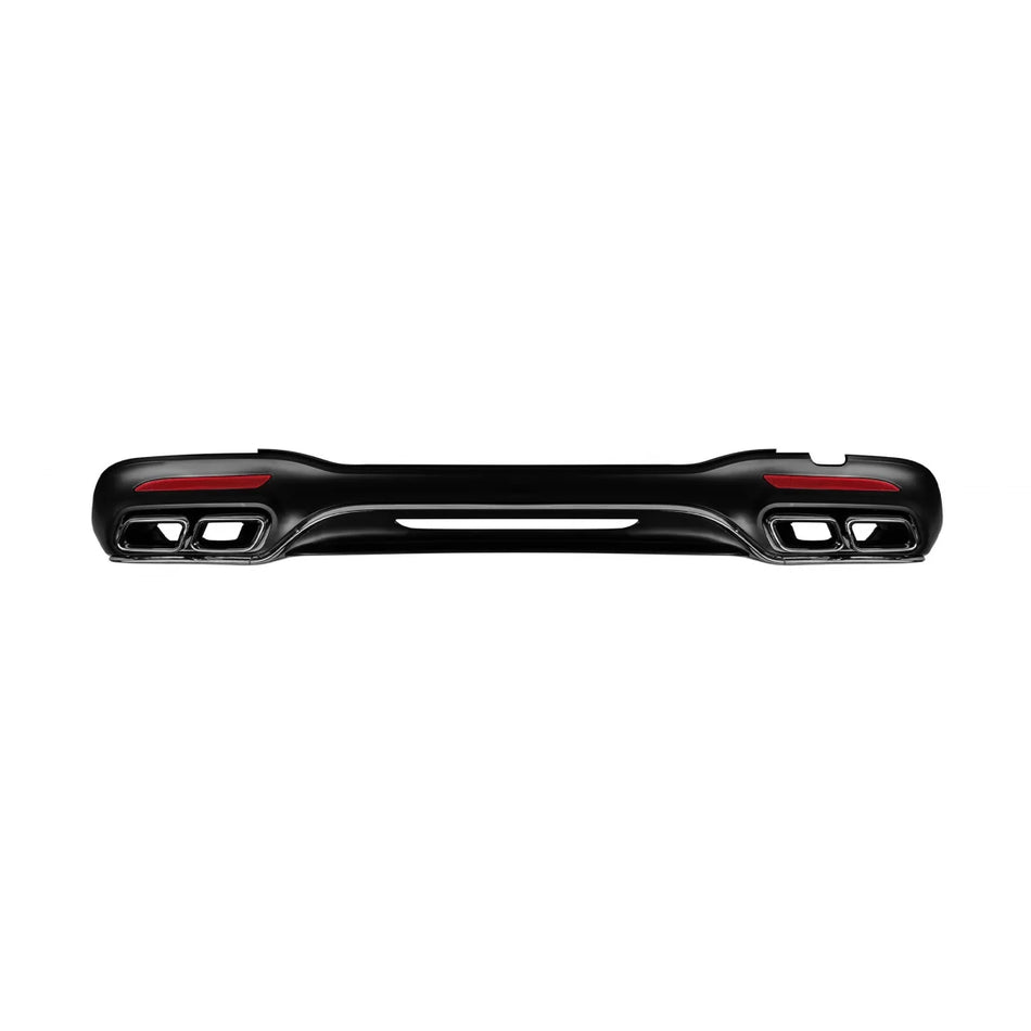 Diffusore Posteriore S63 con Terminali Cromati per Mercedes Classe S W222