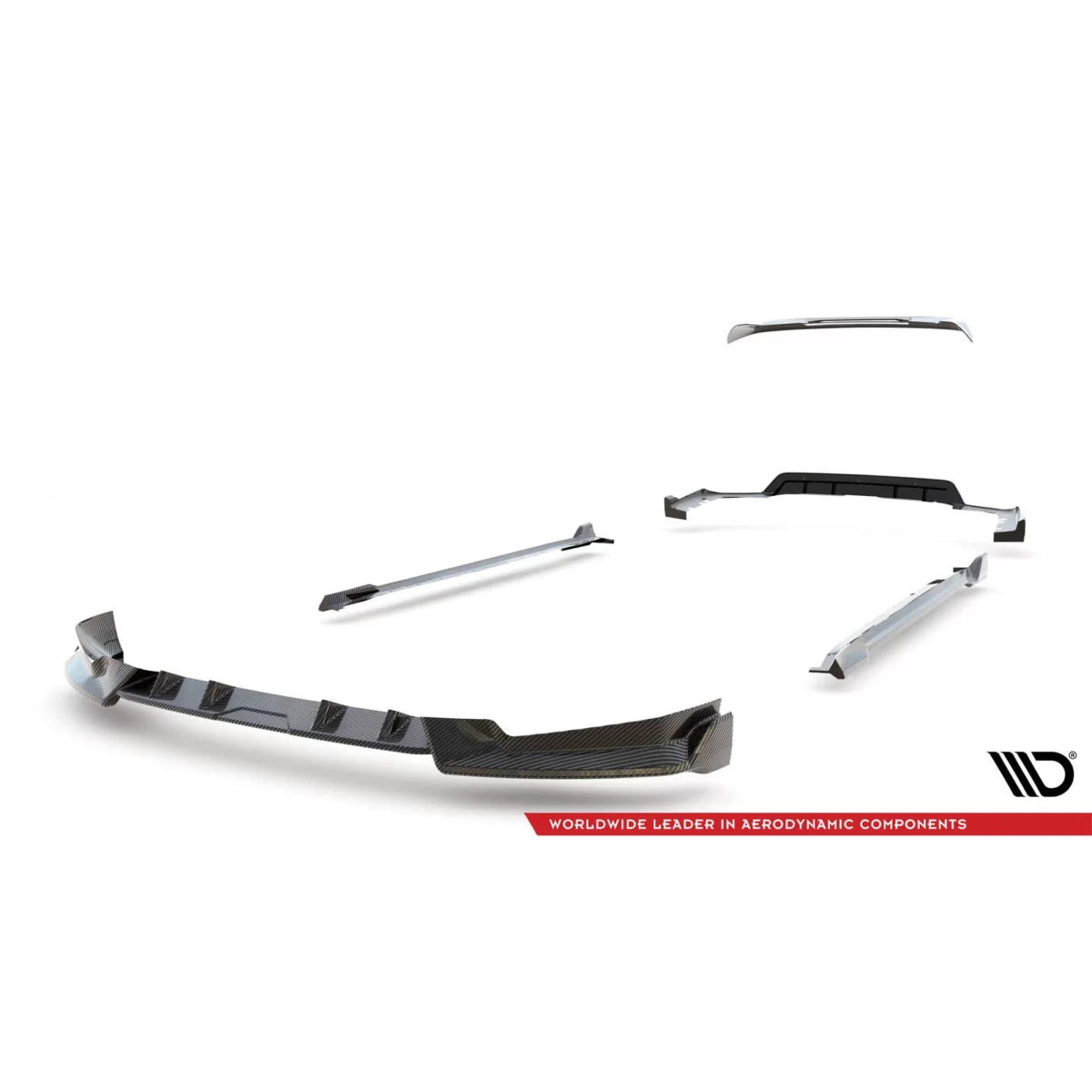 Splitter in Fibra di Carbonio Anteriore BMW X5 M-pack G05 Facelift dal 2023
