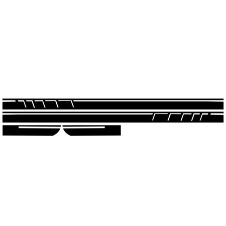 Set Adesivi Cofano Tetto Portellone Nero Opaco per Mercedes CLA W117 C117 X117