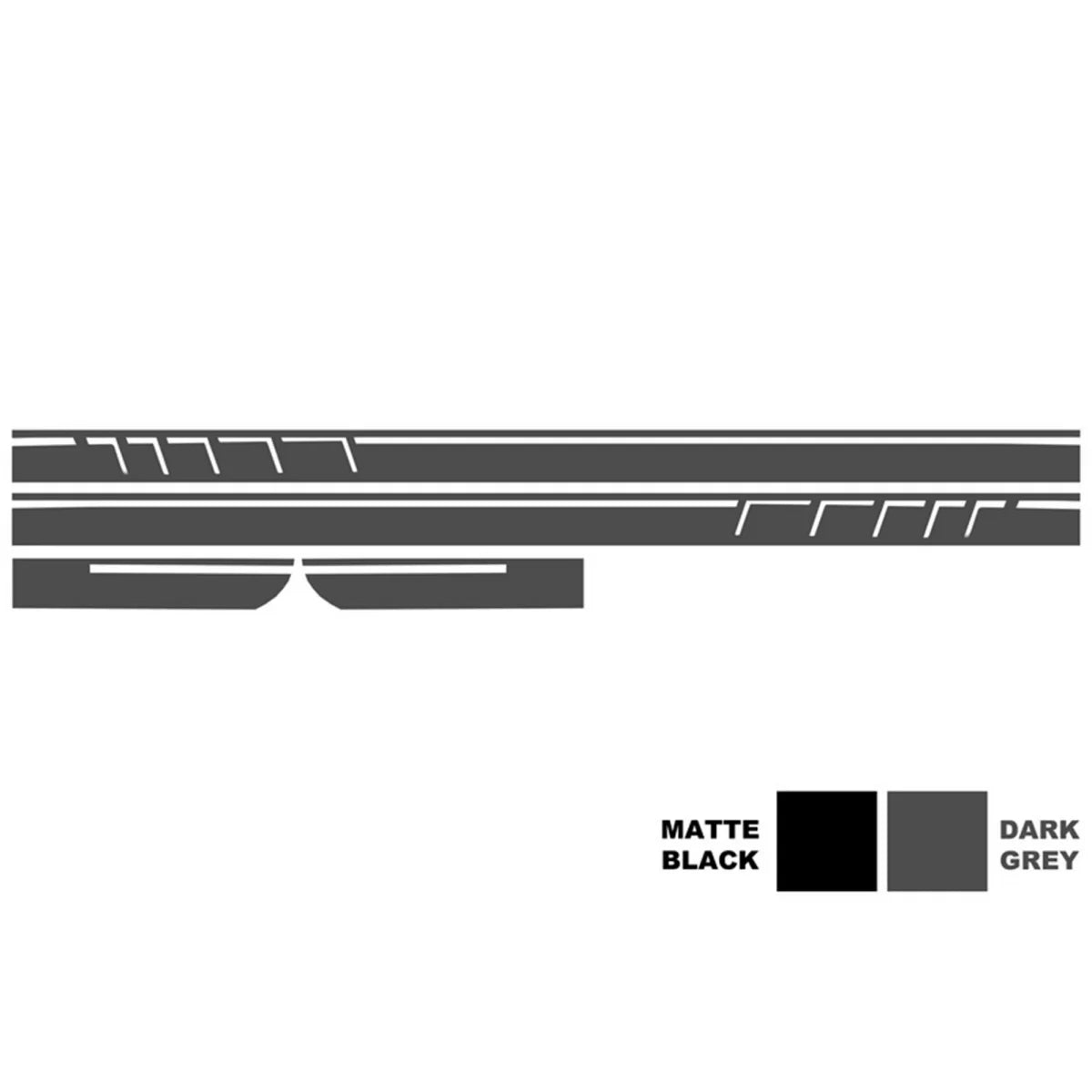 Set Adesivi Cofano Tetto Portellone Grigio Scuro per Mercedes CLA W117 C117