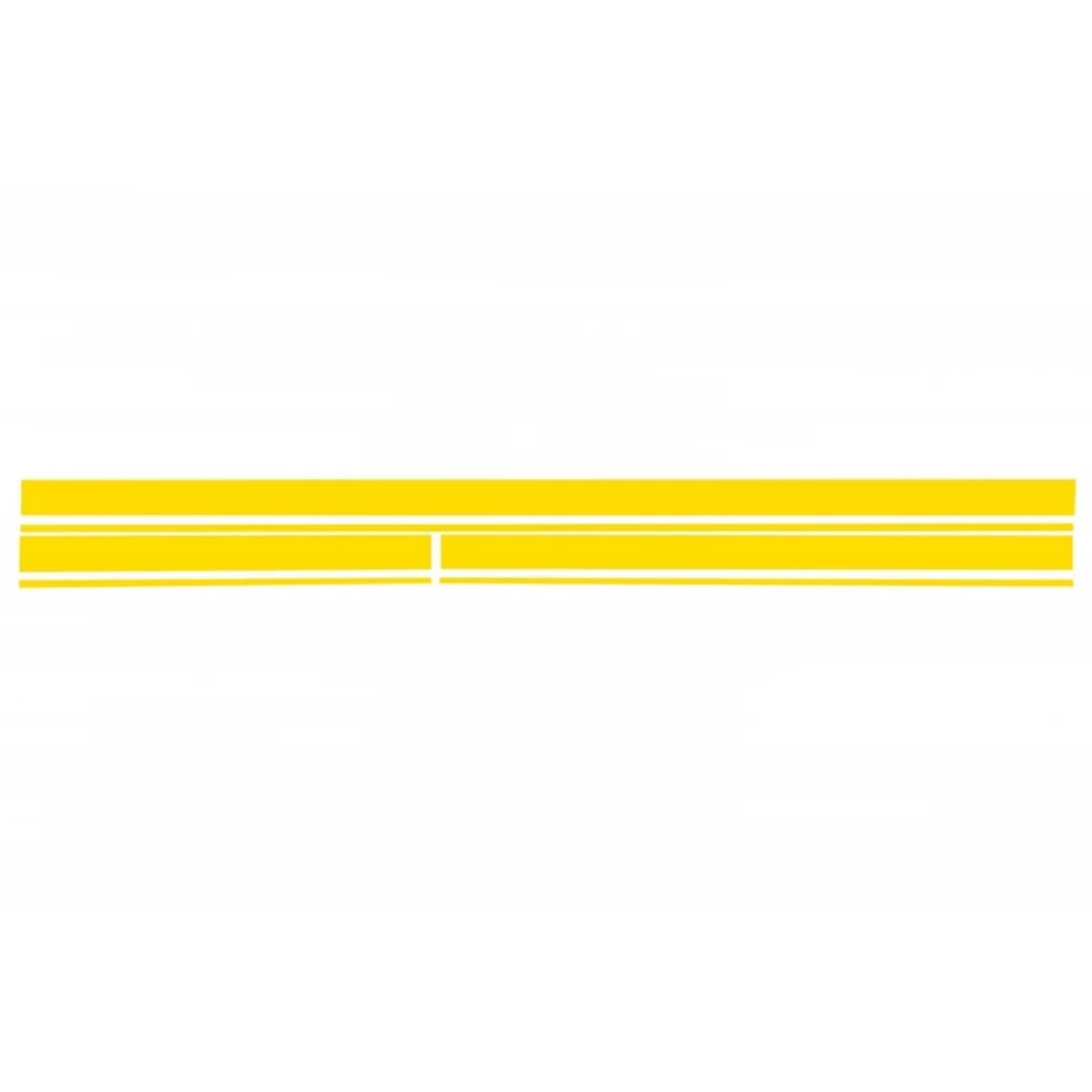Set Adesivi Cofano Tetto Portellone Giallo Opaco per Mercedes CLA W117 C117