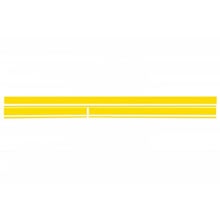 Set Adesivi Cofano Tetto Portellone Giallo Opaco per Mercedes CLA W117 C117
