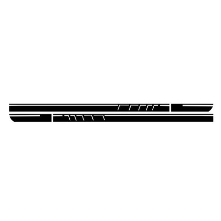 Set Adesivi Cofano Tetto Portellone Nero Opaco per Mercedes CLA W117 C117 X117