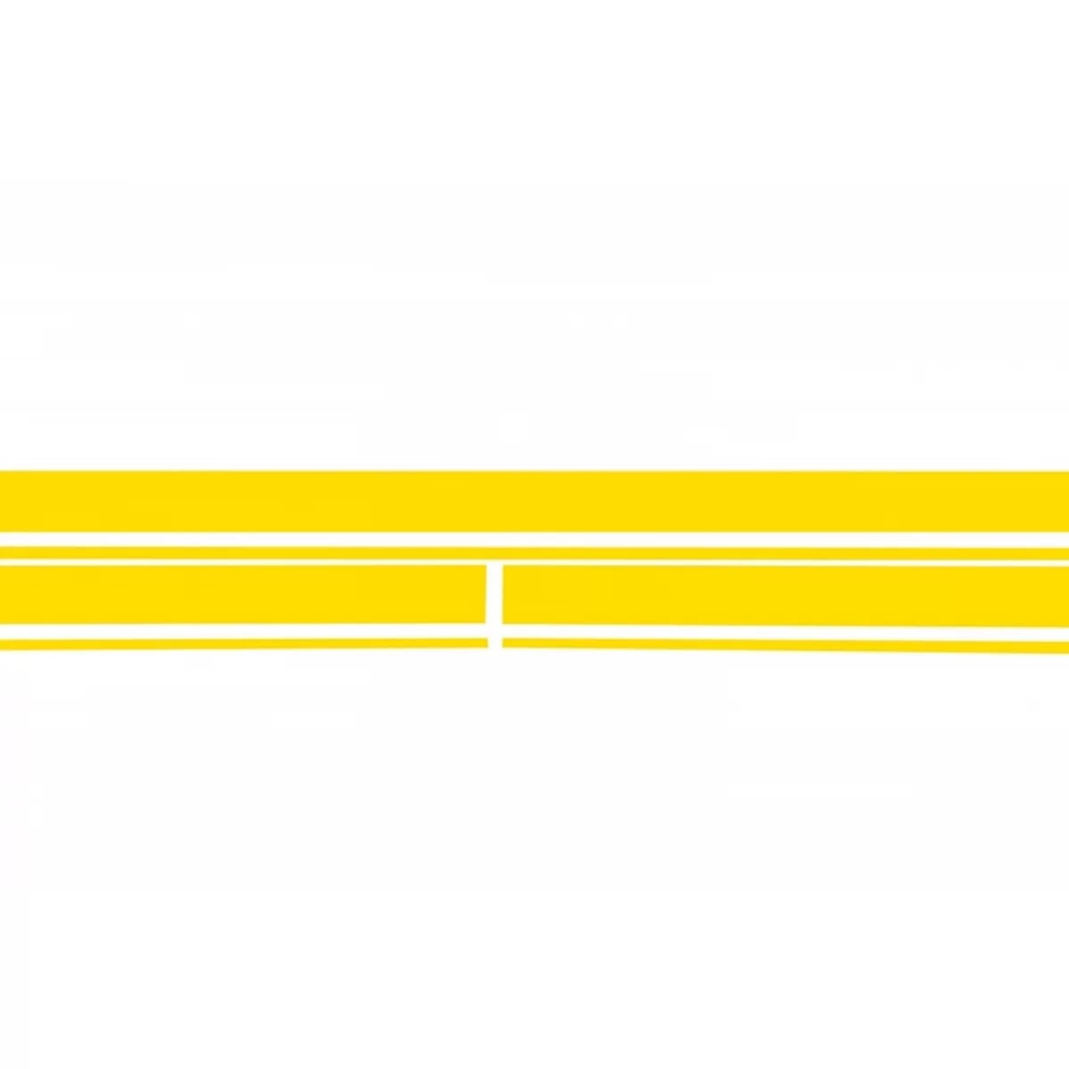 Set Adesivi Cofano Tetto Portellone Giallo Opaco per Mercedes CLA W117 C117
