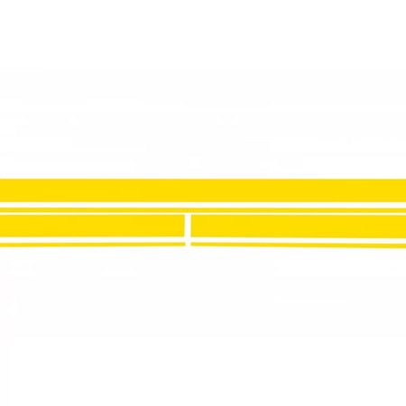 Set Adesivi Cofano Tetto Portellone Giallo Opaco per Mercedes CLA W117 C117