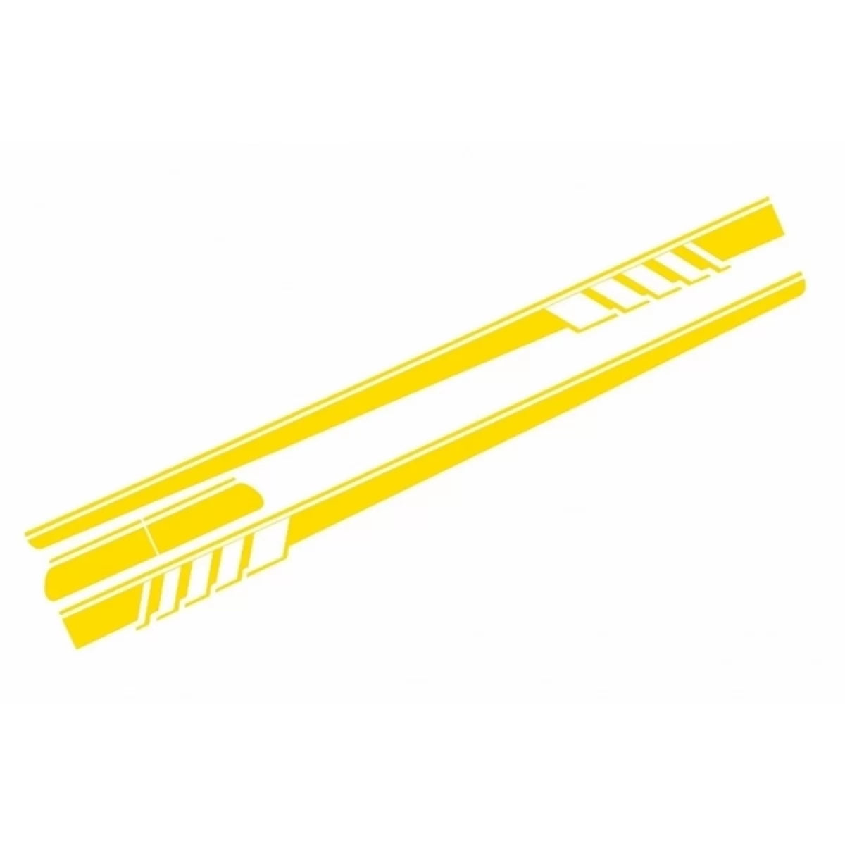 Set Adesivi Laterali Cofano Tetto Portellone Specchietti Giallo Opaco