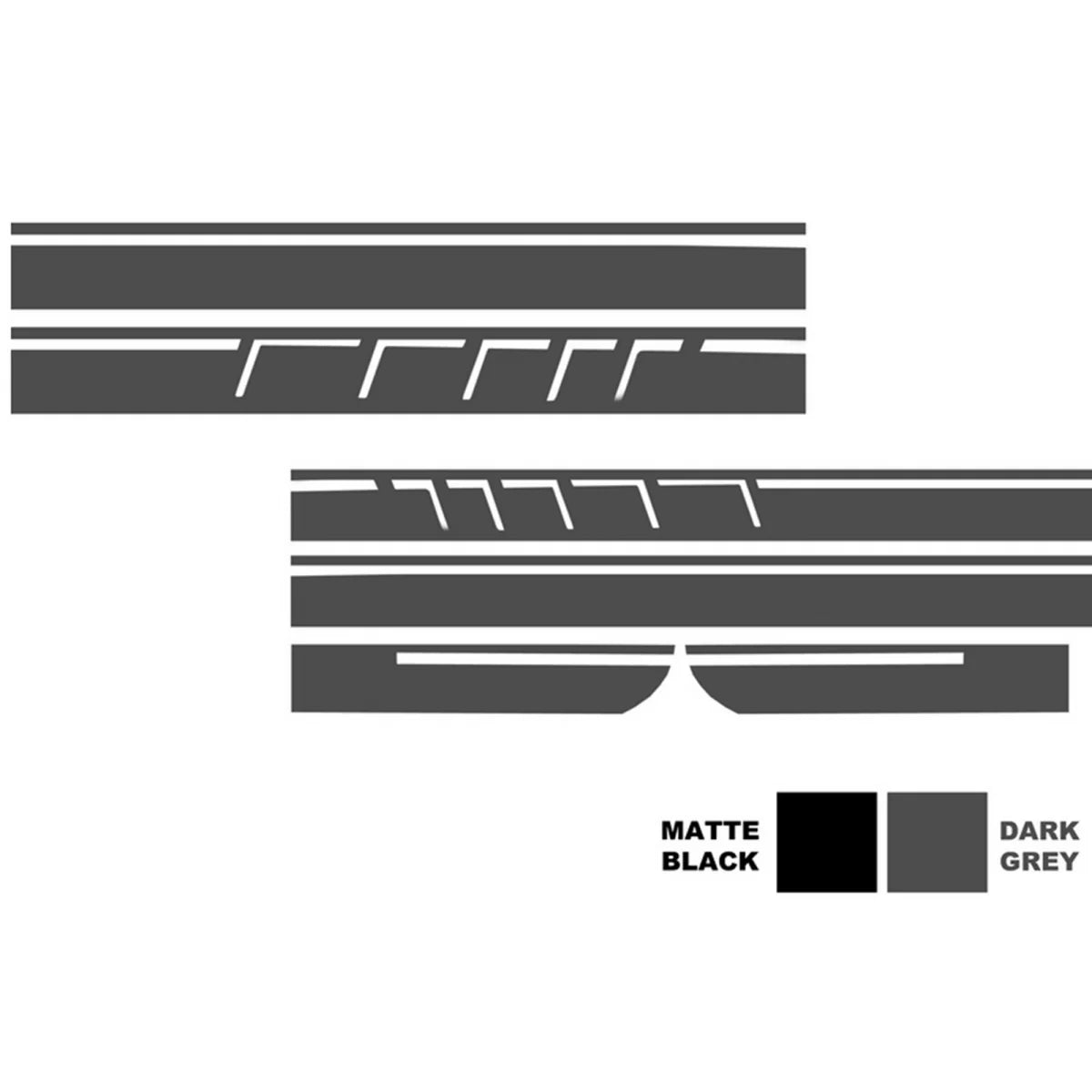 Set Adesivi Cofano Tetto Portellone Grigio Scuro per Mercedes CLA W117 C117
