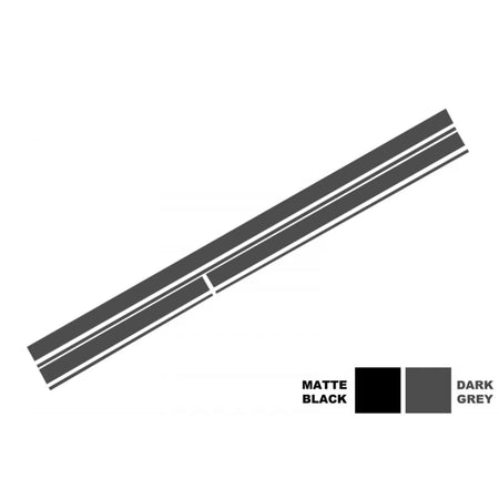 Set Adesivi Cofano Tetto Portellone Specchietti Grigio Scuro per Mercedes C205