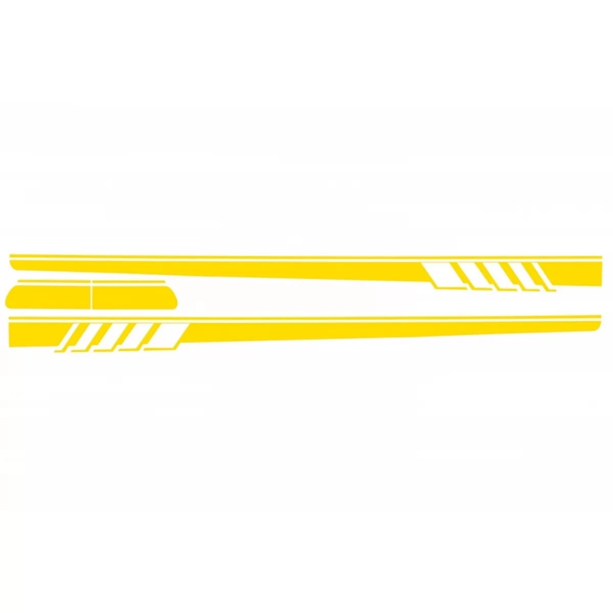 Set Adesivi Laterali Cofano Tetto Portellone Giallo Opaco per Mercedes C205