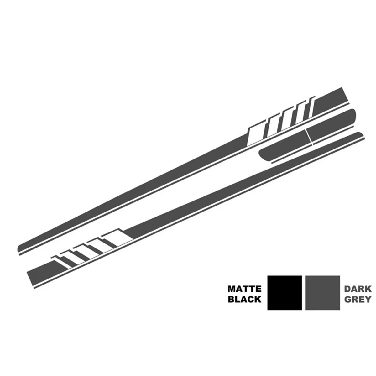 Set Adesivi Laterali Cofano Tetto Portellone Grigio Scuro per Mercedes C205