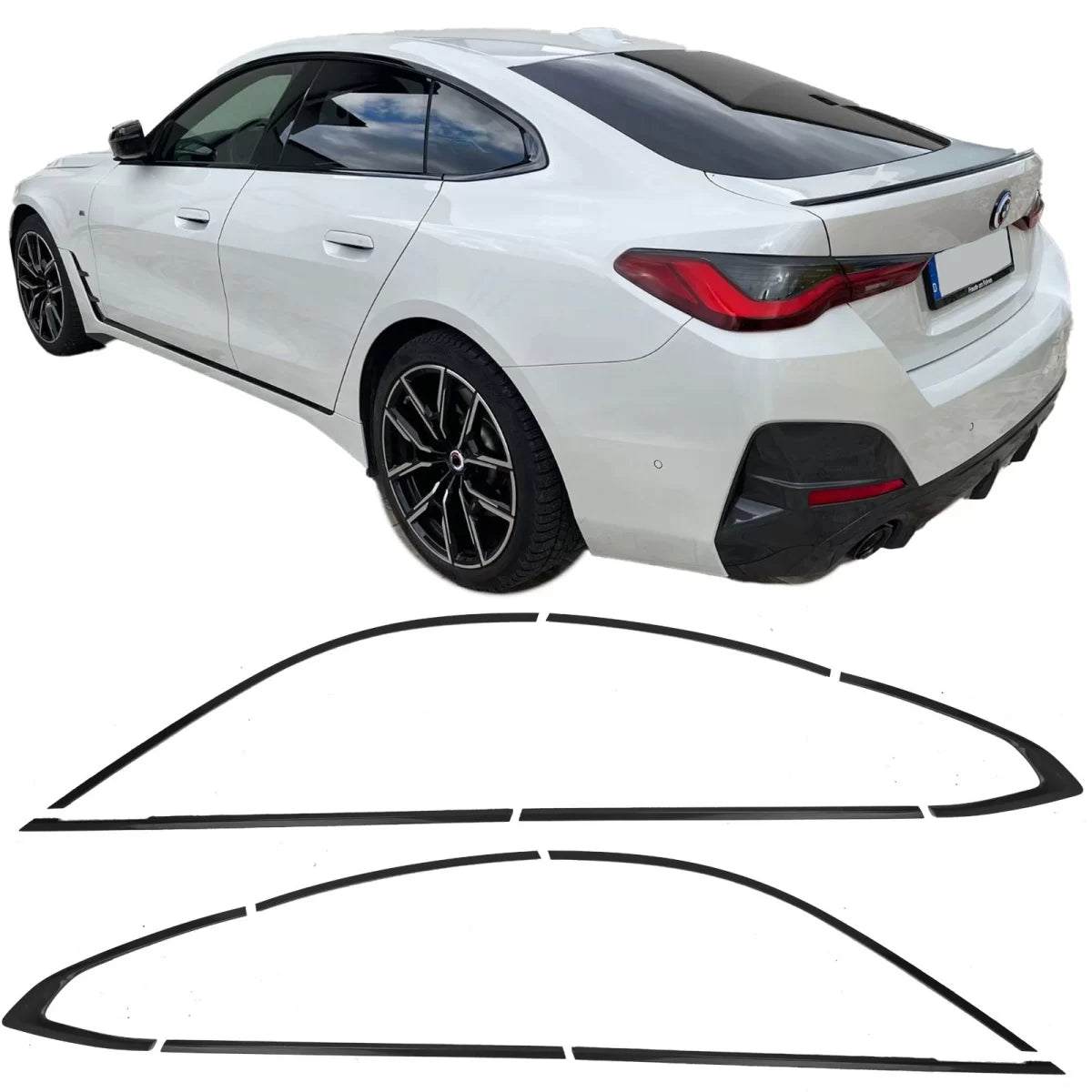 Modanature Shadow Line Lucide Nere Set per BMW Gran Coupe G26