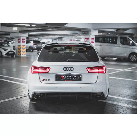 Estensioni Laterali Posteriori Verniciate Nere per Audi A6 C7 2013-2017 RS6