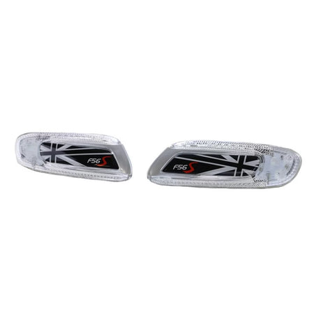 Parafango con Indicatori Laterali LED Bianchi Union Jack Mini Cooper F56 2013+
