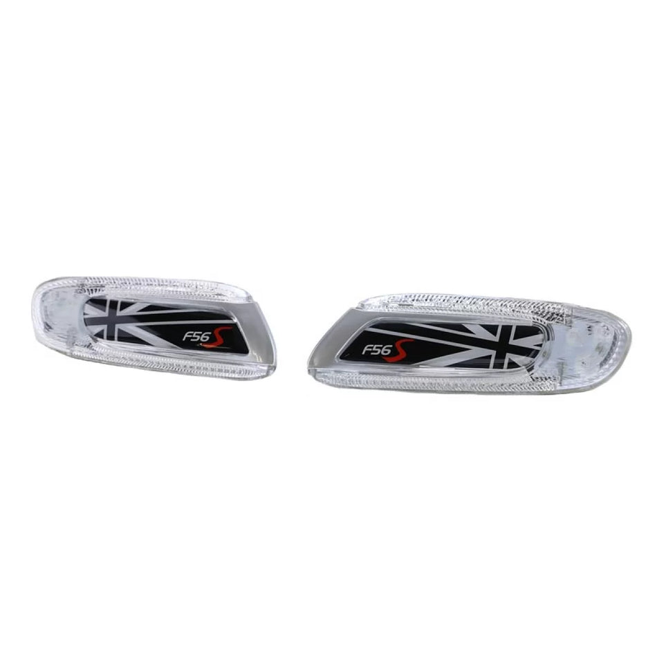 Parafango con Indicatori Laterali LED Bianchi Union Jack Mini Cooper F56 2013+