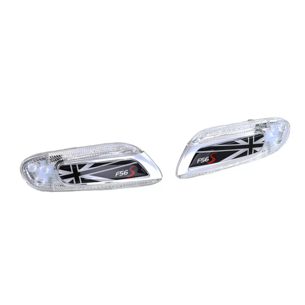 Parafango con Indicatori Laterali LED Bianchi Union Jack Mini Cooper F56 2013+