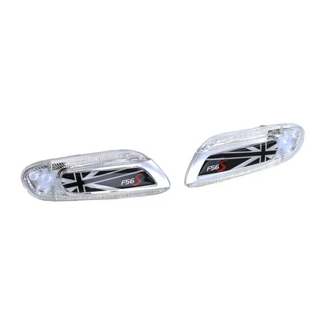 Parafango con Indicatori Laterali LED Bianchi Union Jack Mini Cooper F56 2013+