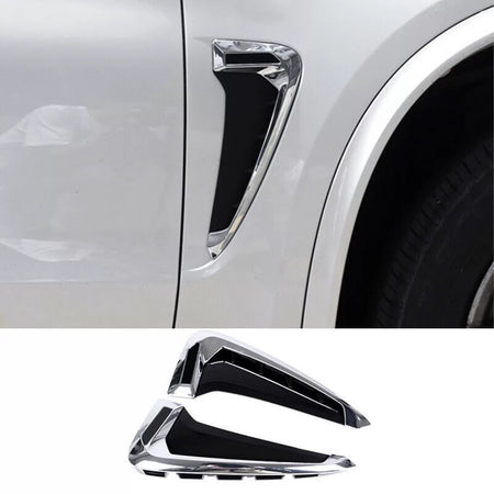 Parafango Laterale M-look Cromato Nero 2 Pezzi per BMW X5 F15 13-18