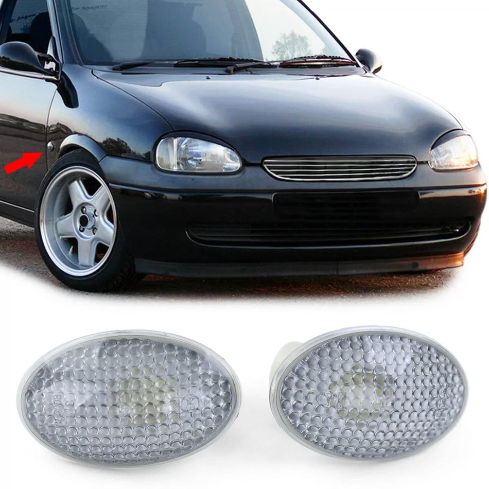 Indicatori Laterali Neri Coppia per Opel Corsa B C Tigra a Astra F