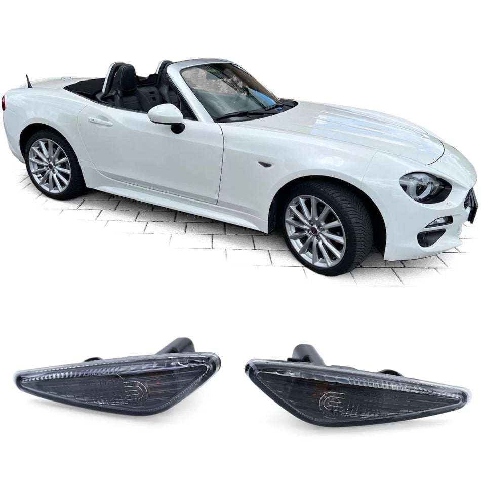Indicatori Laterali Nero Fumé per Fiat 124 Spider 2016-2020