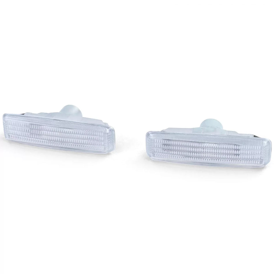 Indicatori Laterali Bianchi Coppia per BMW Serie 5 E39 Berlina e Touring 95-03