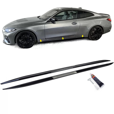 Minigonne Estensioni Lucido Nero per BMW Serie 4 G22 G23 dal 2020