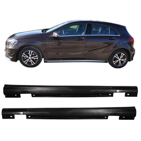 Minigonne Laterali ABS 2 Pezzi per Mercedes Classe A W176 2012-2018 A45 Look