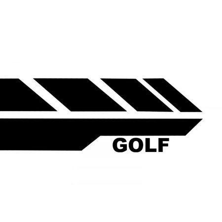 Minigonne con Adesivi Laterali Nere per Volkswagen Golf Vi 6 2008-2014 GTI