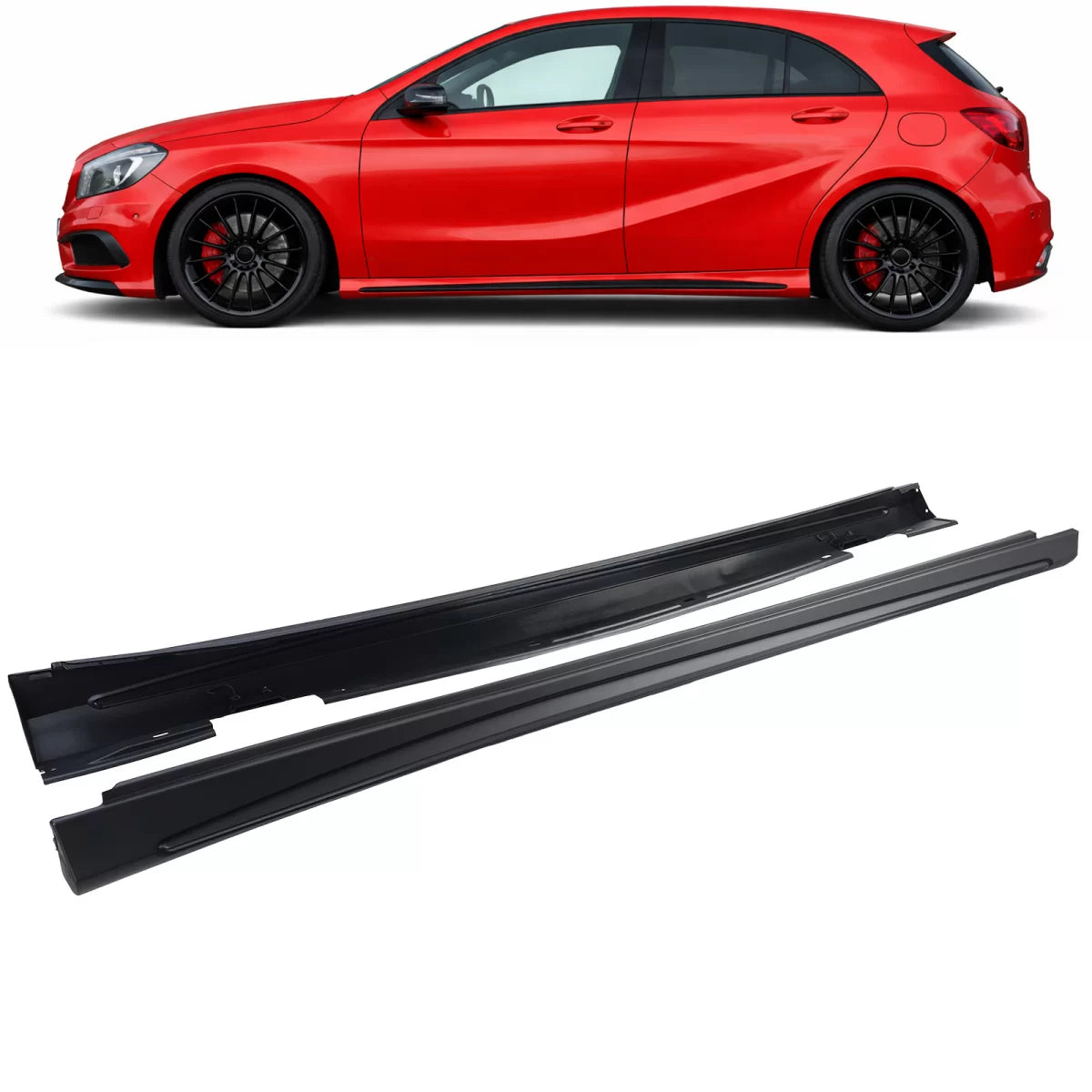 Minigonne Versione Sport per Mercedes Classe A W176 2012-2018