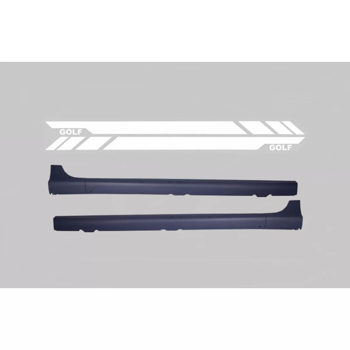 Minigonne Laterali Bianche con Adesivo GTI VW Golf V 2003-2007