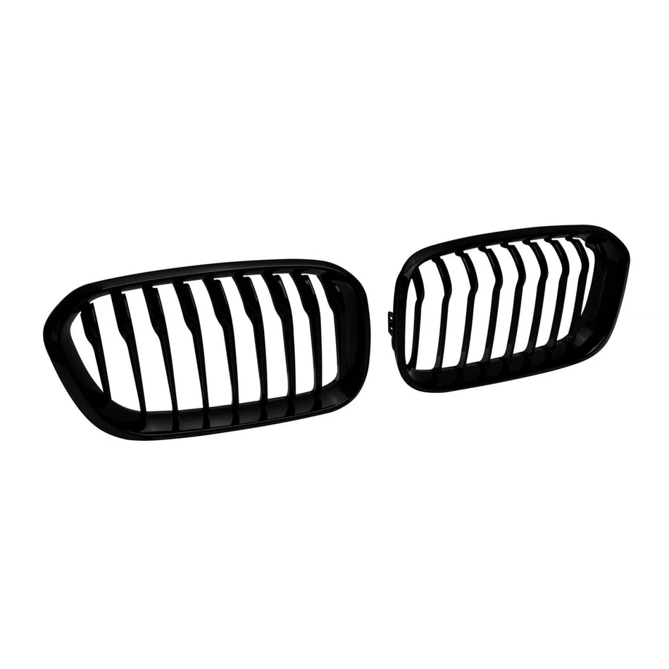 Griglia Singola Nera Lucida Anteriore per BMW Serie 1 F20 2015-2019