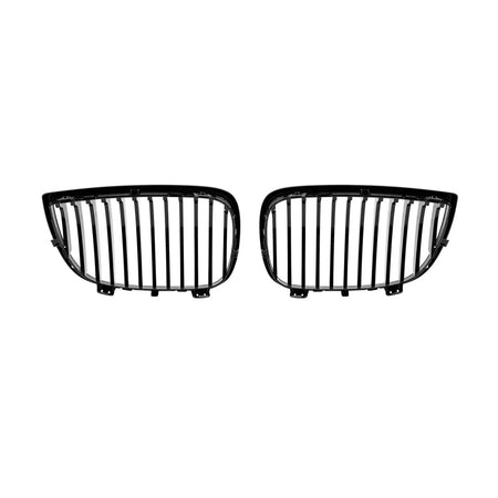 Griglia Singola Nera Lucida Anteriore per BMW Serie 1 E81 2003-2007
