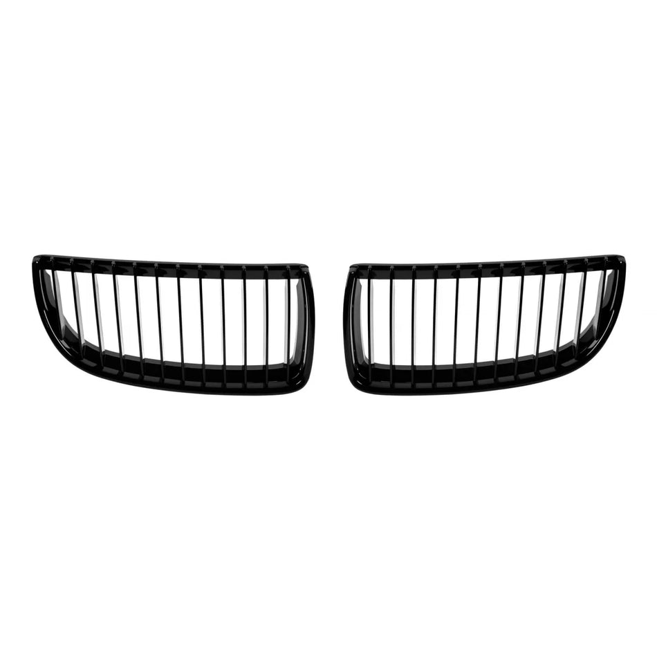 Griglia Singola Nera Lucida Anteriore per BMW Serie 3 E90 2005-2007