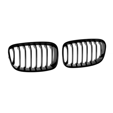 Griglia Singola Nera Lucida Anteriore per BMW Serie 1 F20 2011-2015