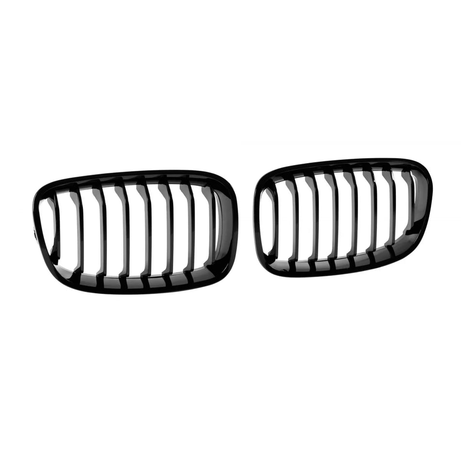 Griglia Singola Nera Lucida Anteriore per BMW Serie 1 F20 2011-2015