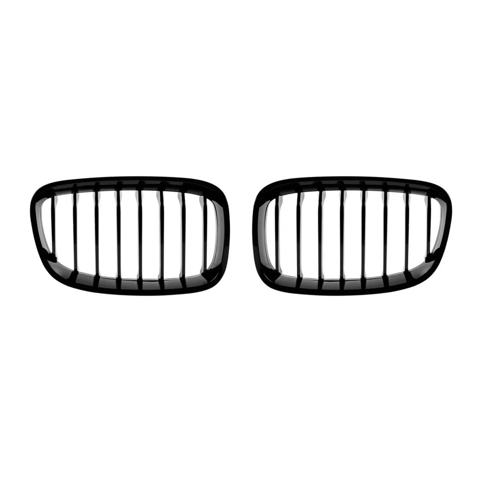 Griglia Singola Nera Lucida Anteriore per BMW Serie 1 F20 2011-2015